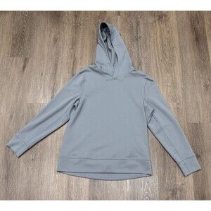 Lululemon Shift Stitch Hoodie Mens Small Gray Waffle Knit Textured Wicking